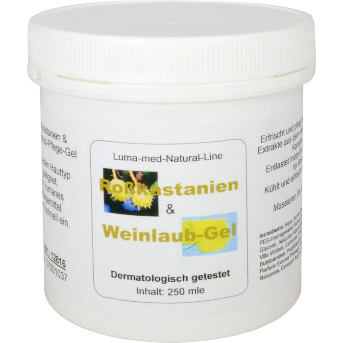 Roßkastanien-Weinlaub Pflege-Gel, 250 ml Gel