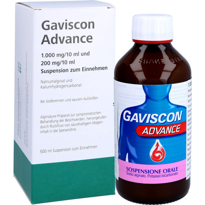 Gaviscon Advance Eurim Suspension, 500 ml Lösung