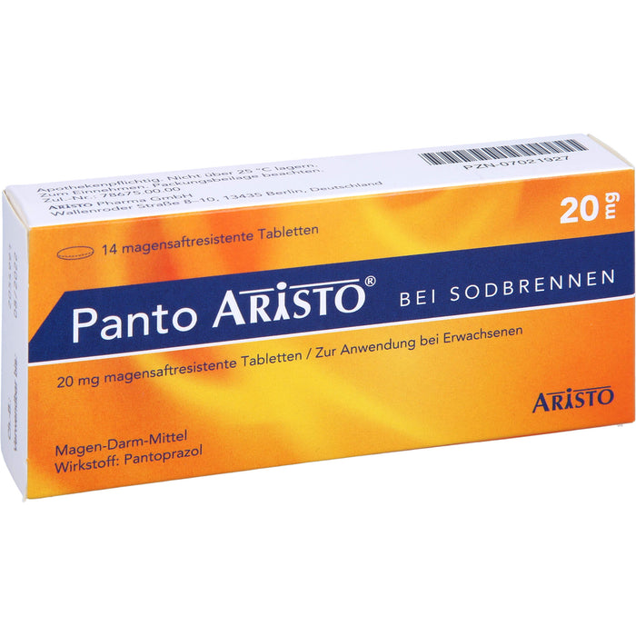 Panto ARISTO bei Sodbrennen Tabletten, 14 St. Tabletten