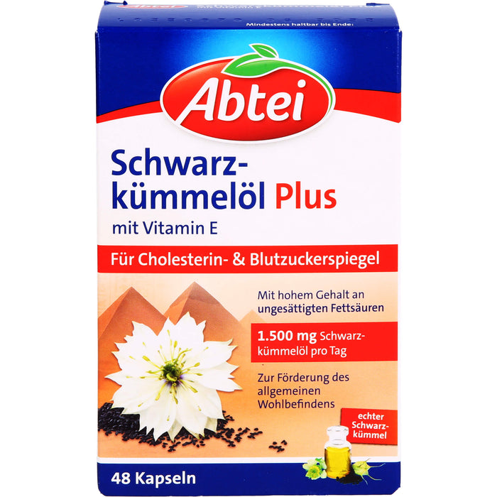 Abtei Schwarzkümmelöl Plus, 48 St KAP