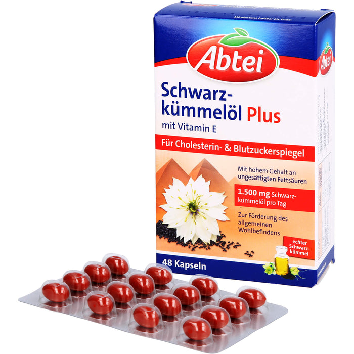 Abtei Schwarzkümmelöl Plus, 48 St KAP