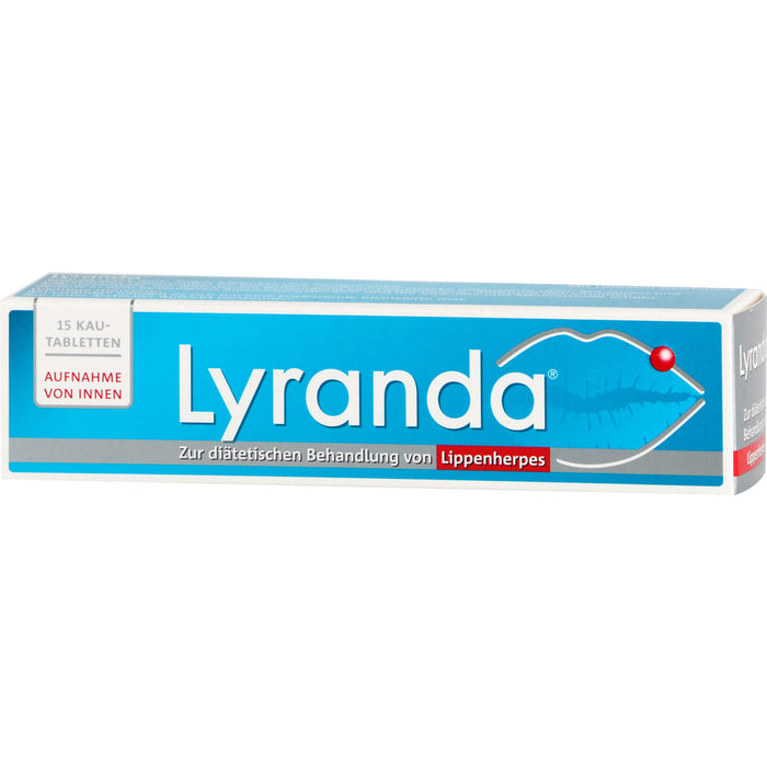 Lyranda Kautabletten bei Lippenherpes, 15 pc Tablettes