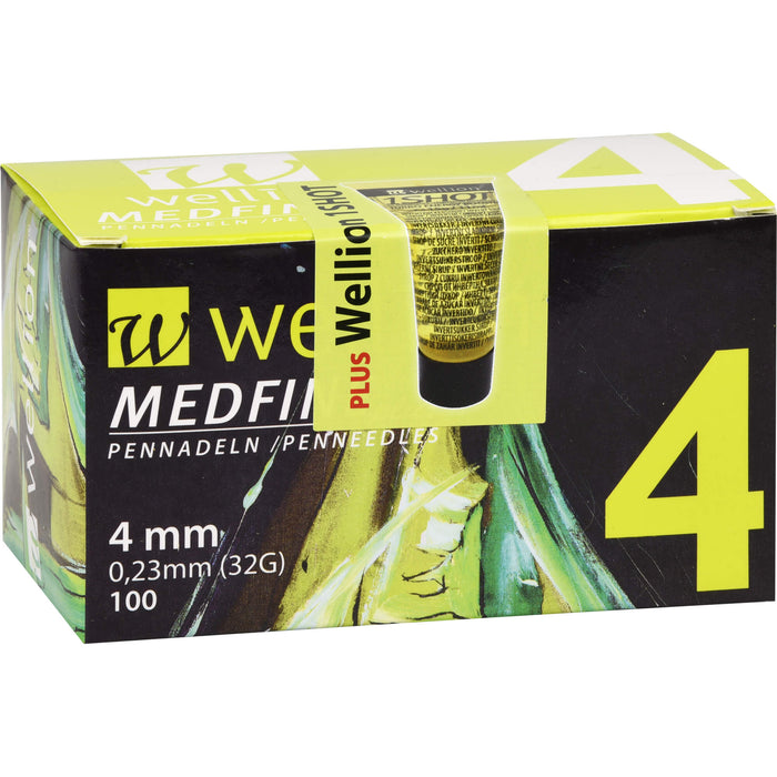 Wellion MEDFINE plus Pennadeln 4mm, 100 St KAN