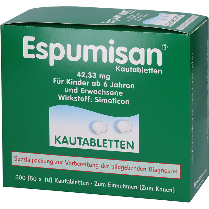 Espumisan Kautabletten, 500 pc Tablettes