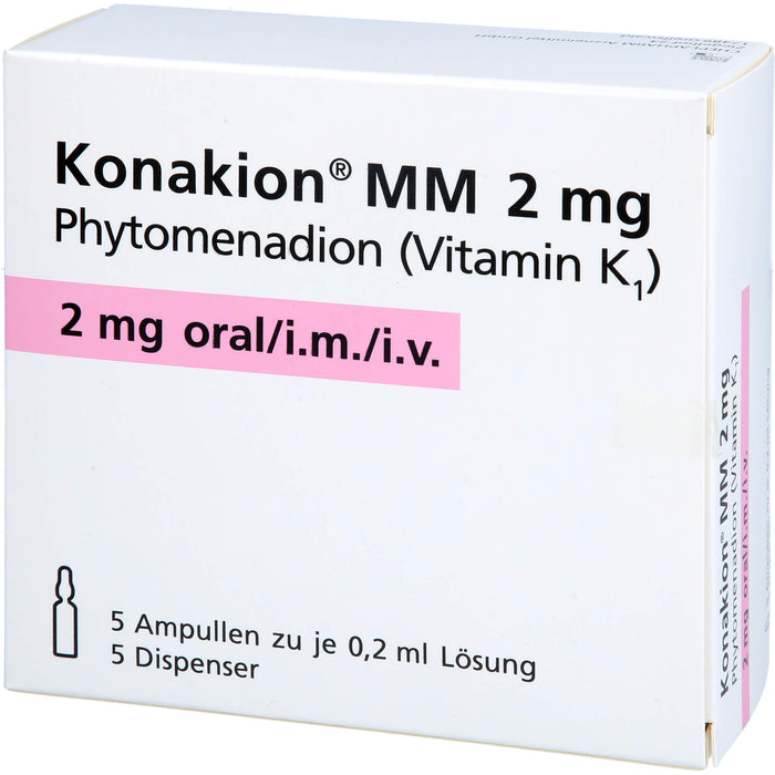 Konakion MM 2 mg, Lösung, 5 St. Ampullen