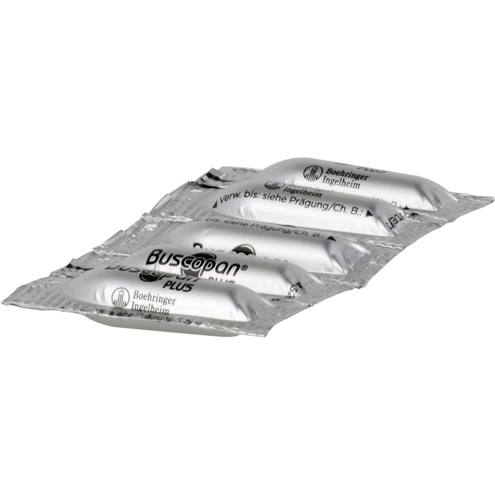 Buscopan plus 10 mg/800 mg Zäpfchen bei Schmerzen und Krämpfen im Bauchbereich, 5 pcs. Suppositories