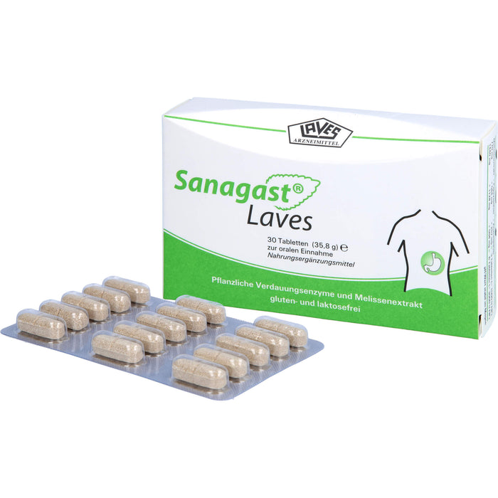 Sanagast Laves Tabletten, 30 pc Tablettes