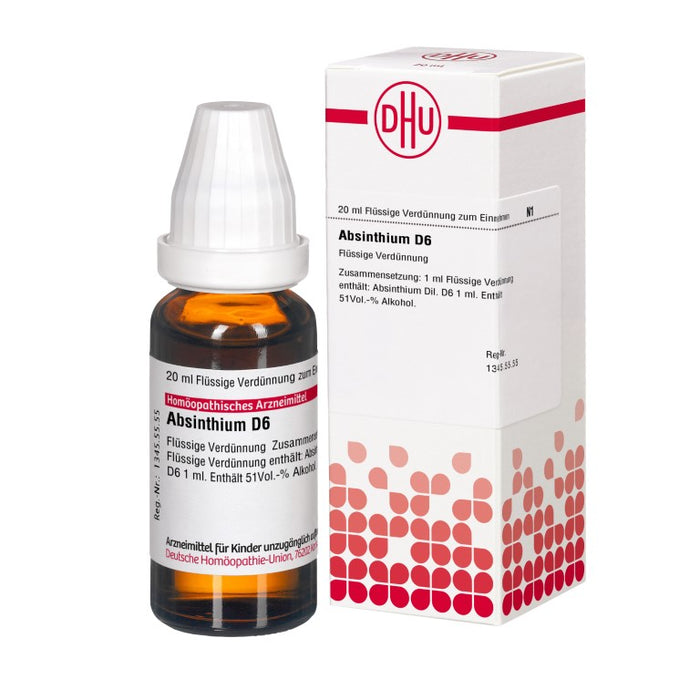 DHU Absinthium D6 Dilution, 20 ml Lösung