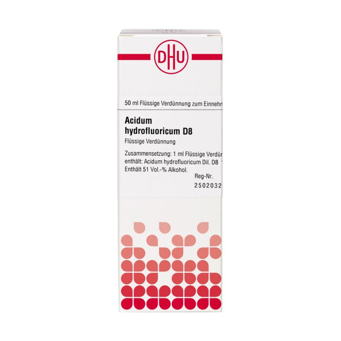 DHU Acidum hydrofluoricum D8 Dilution, 50 ml Lösung