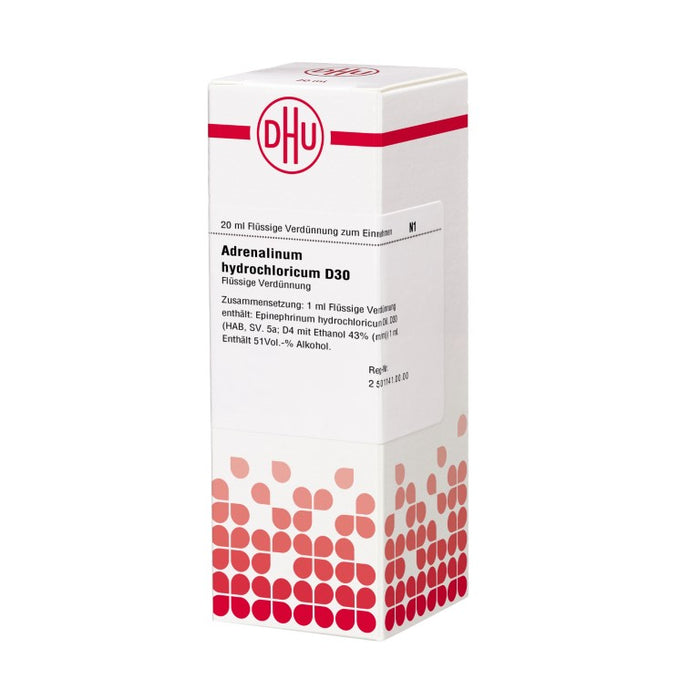 DHU Adrenalinum hydrochloricum D30 Dilution, 20 ml Lösung