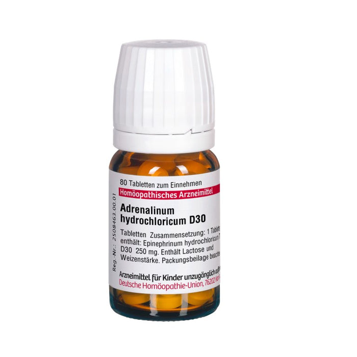 DHU Adrenalinum hydrochloricum D30 Tabletten, 80 St. Tabletten