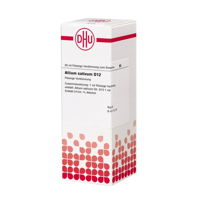 Allium sativum D12 DHU Dilution, 20 ml Lösung