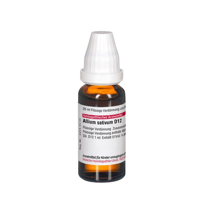 Allium sativum D12 DHU Dilution, 20 ml Lösung