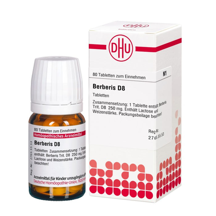 DHU Berberis D8 Tabletten, 80 St. Tabletten