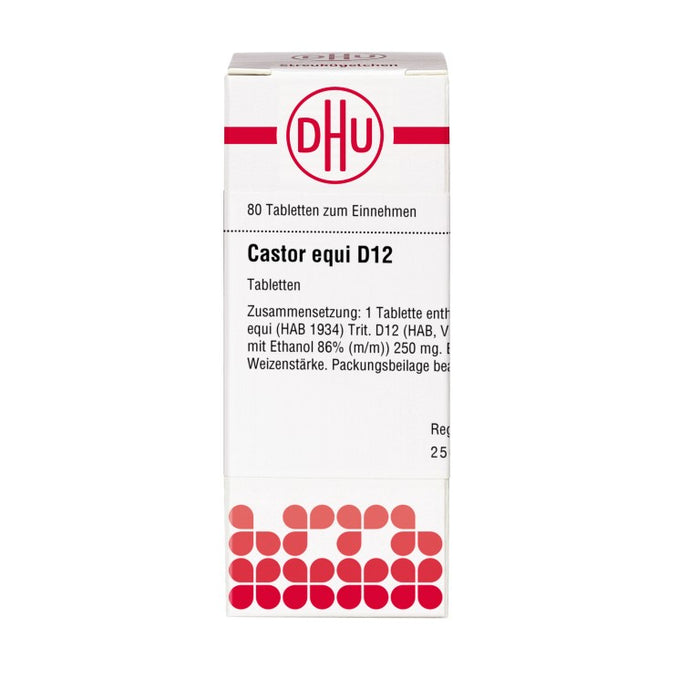 DHU Castor equi D12 Tabletten, 80 St. Tabletten