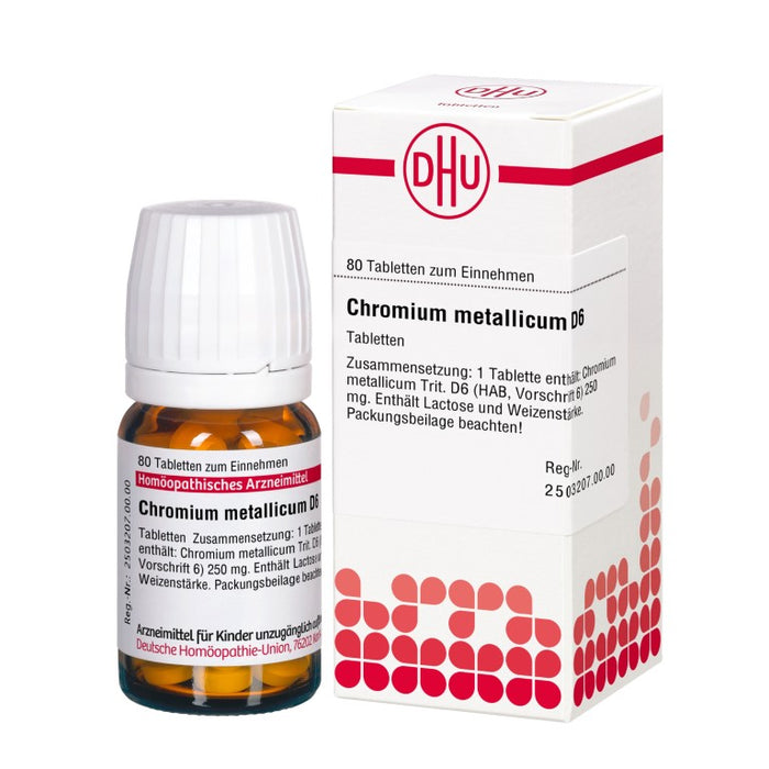 Chromium metallicum D6 DHU Tabletten, 80 St. Tabletten