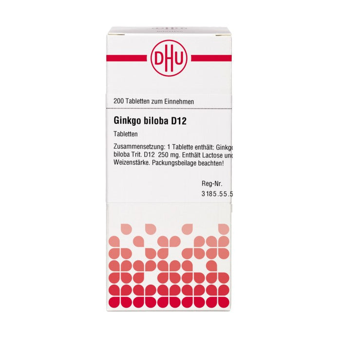 DHU Ginkgo biloba D 12 Tabletten, 200 St. Tabletten