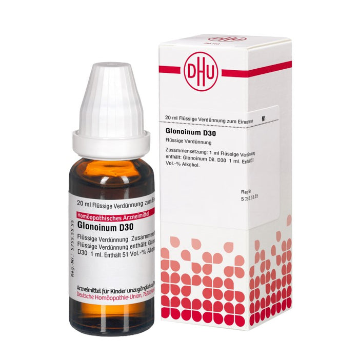 DHU Glonoinum D30 Dilution, 20 ml Lösung