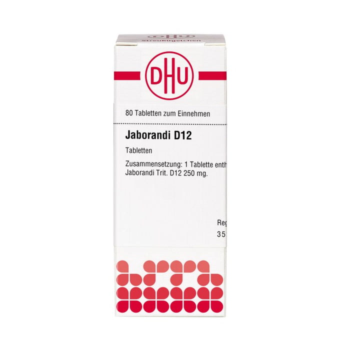 DHU Jaborandi D12 Tabletten, 80 pc Tablettes