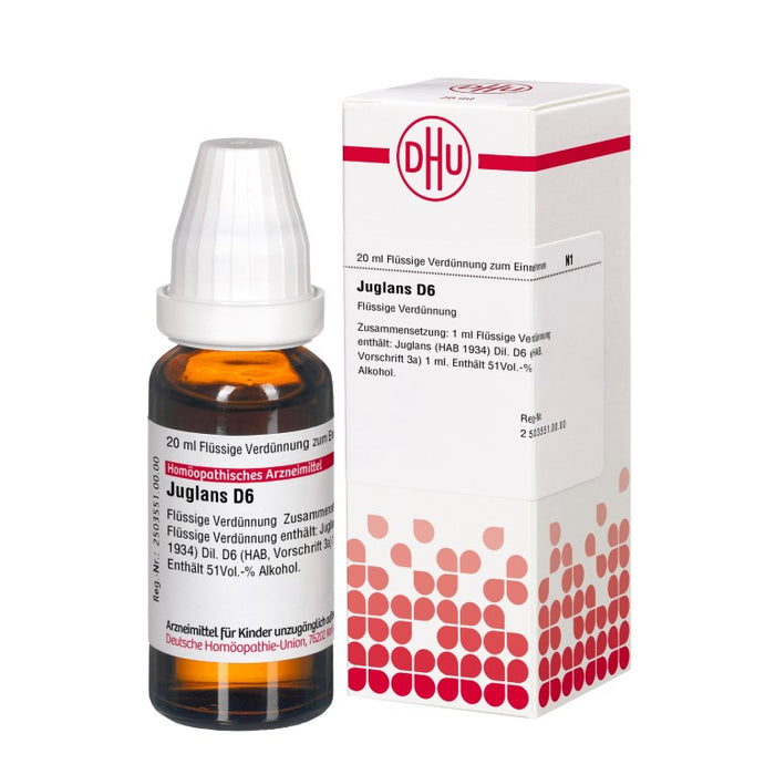 Juglans D6 DHU Dilution, 20 ml Lösung