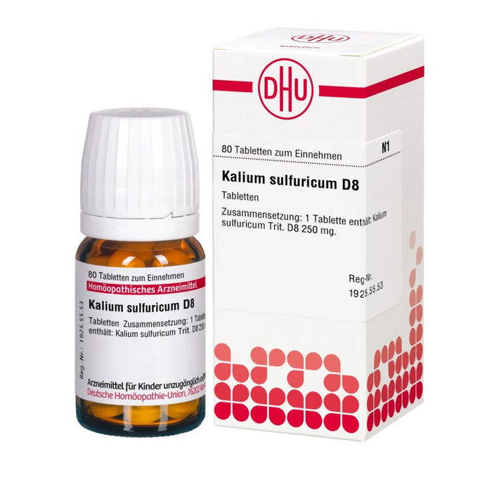 DHU Kalium sulfuricum D8 Tabletten, 80 St. Tabletten