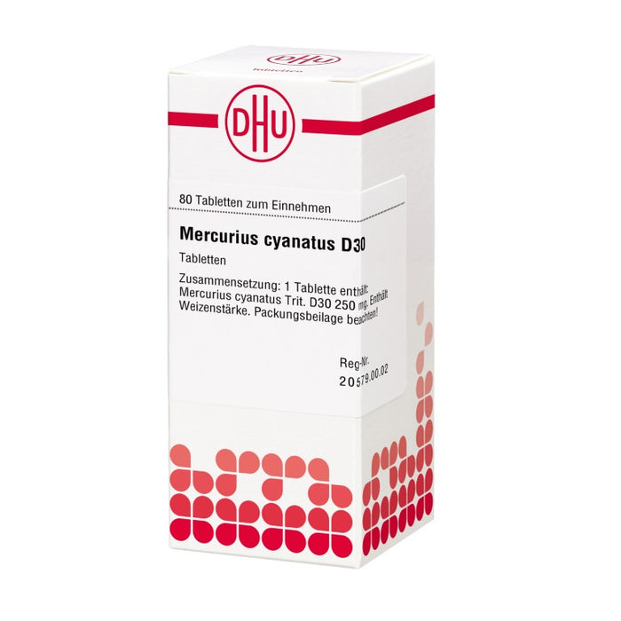 DHU Mercurius cyanatus D30 Tabletten, 80 St. Tabletten