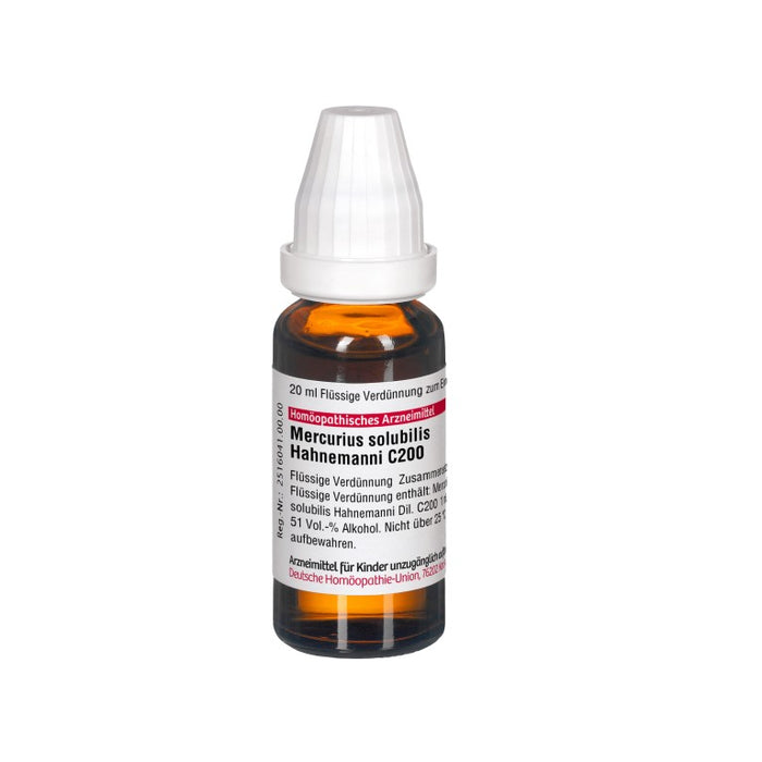 DHU Mercurius solubilis Hahnemanni C200 Dilution, 20 ml Lösung