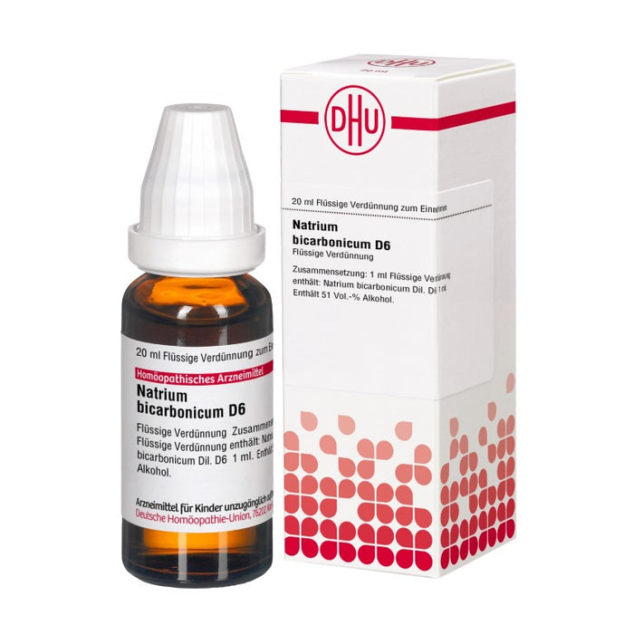 DHU Natrium bicarbonicum D6 Dilution, 20 ml Lösung