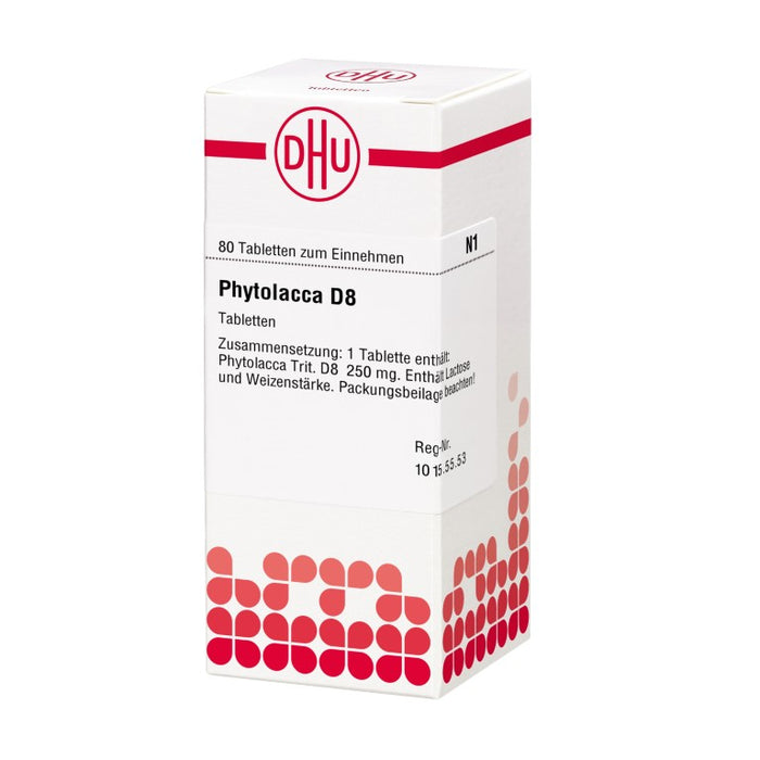 DHU Phytolacca D8 Tabletten, 80 St. Tabletten