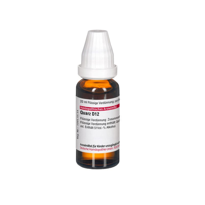 Quarz D12 DHU Dilution, 20 ml Lösung