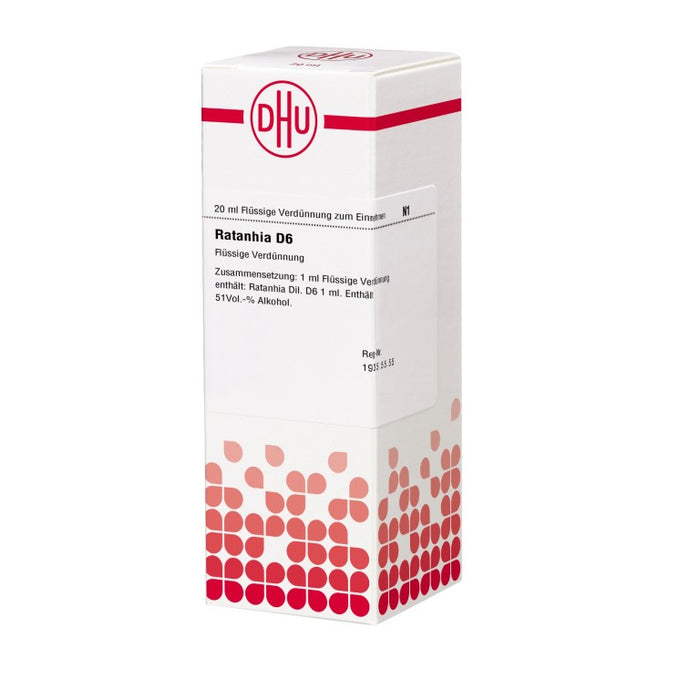 Ratanhia D6 DHU Dilution, 20 ml Lösung