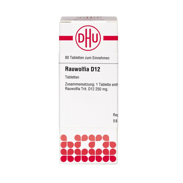 DHU Rauwolfia D 12 Tabletten, 80 pc Tablettes