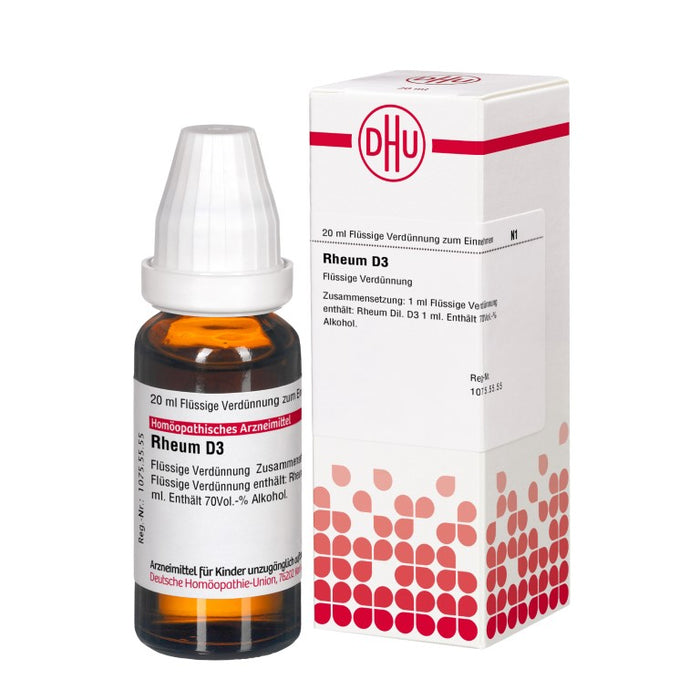 Rheum D3 DHU Dilution, 20 ml Lösung