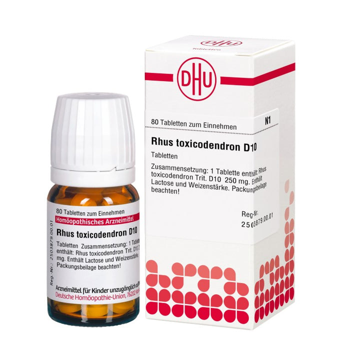 DHU Rhus toxicodendron D10 Tabletten, 80 St. Tabletten