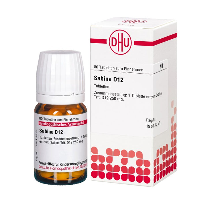 Sabina D12 DHU Tabletten, 80 St. Tabletten