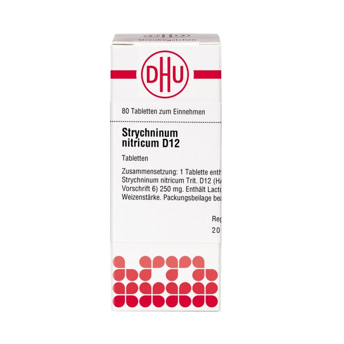 DHU Strychninum nitricum D12 Tabletten, 80 pc Tablettes