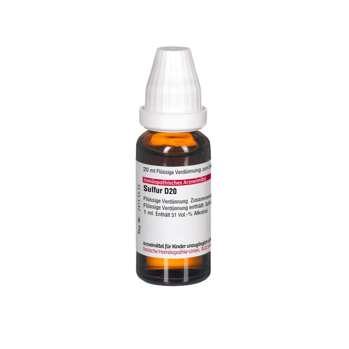 Sulfur D20 DHU Dilution, 20 ml Lösung