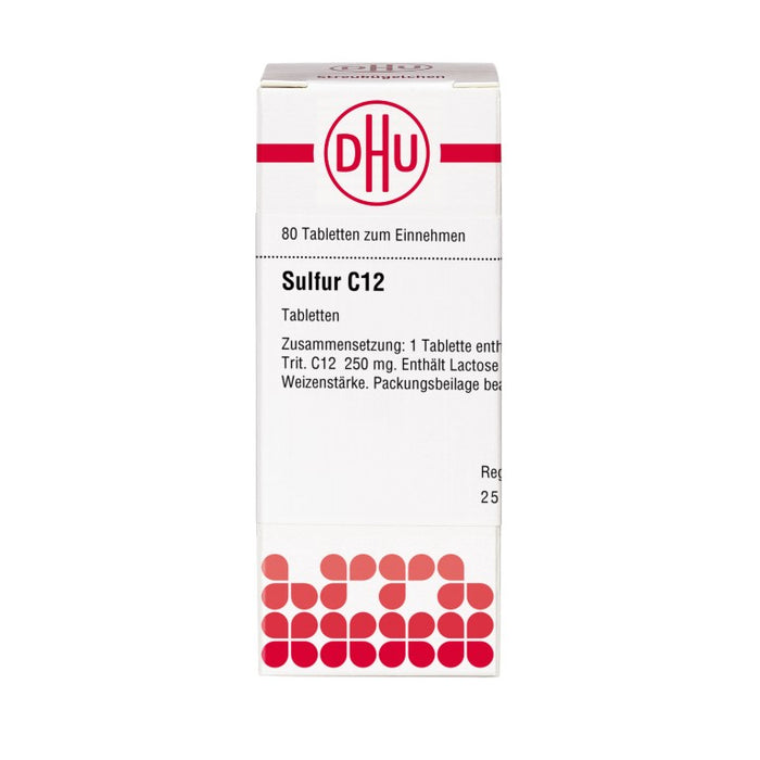 Sulfur C12 DHU Tabletten, 80 St. Tabletten