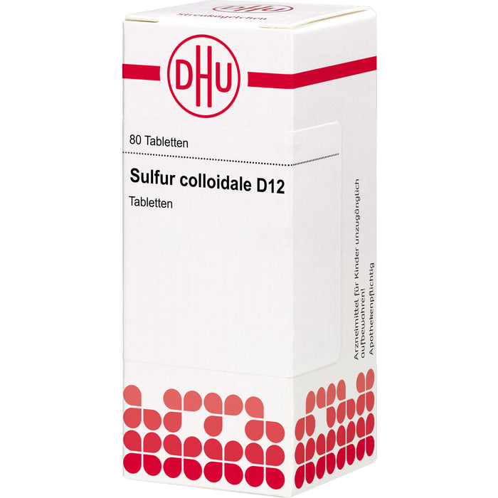 DHU Sulfur colloidale D12 Tabletten, 80 St. Tabletten