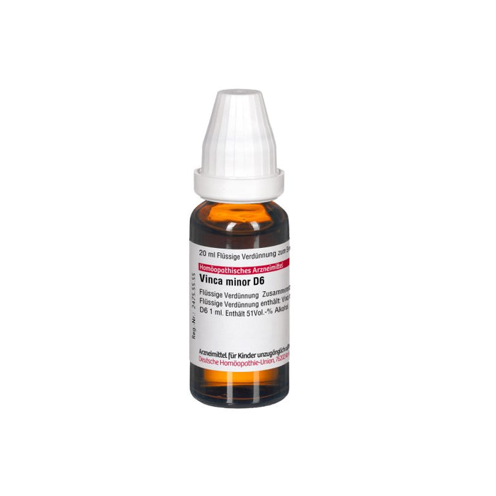 Vinca minor D6 DHU Dilution, 20 ml Lösung