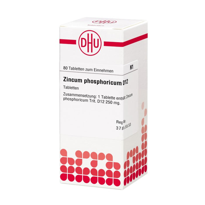 DHU Zincum phosphoricum D12 Tabletten, 80 St. Tabletten