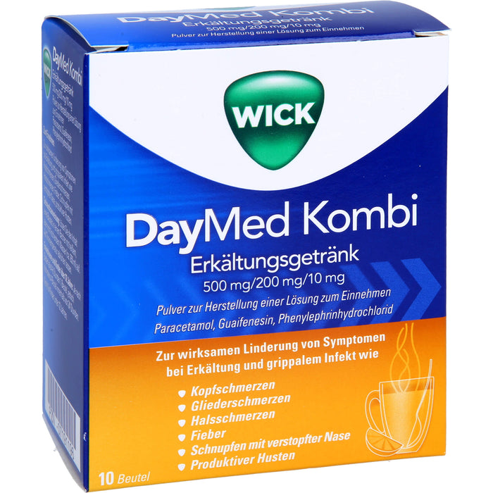 WICK DayMed Kombi Erkältungsgetränk Pulver, 10 pcs. Sachets