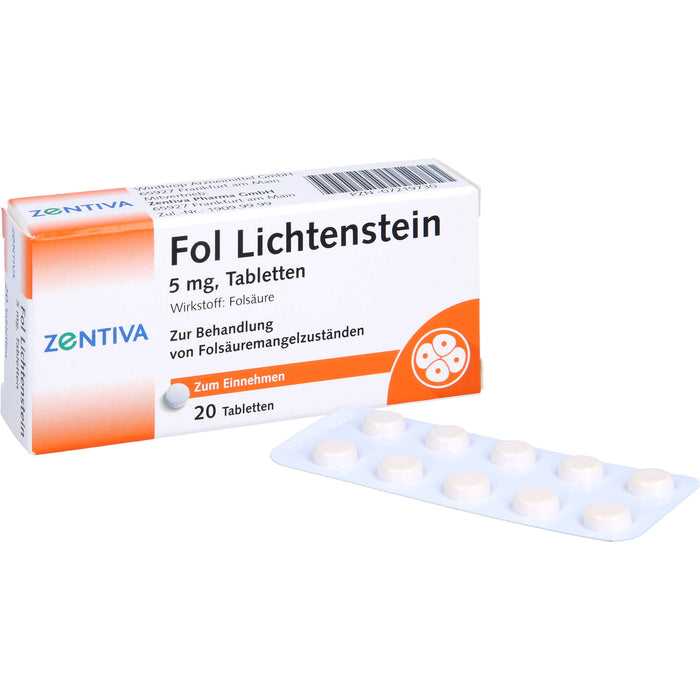 Fol Lichtenstein, 5 mg, Tabletten, 20 St TAB