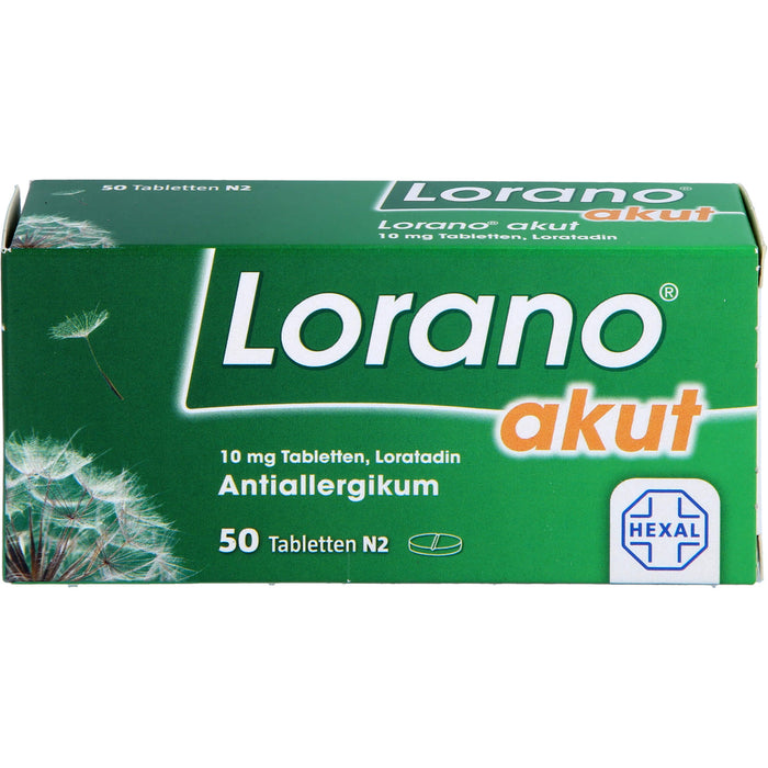 Lorano akut Tabletten, 50 pc Tablettes