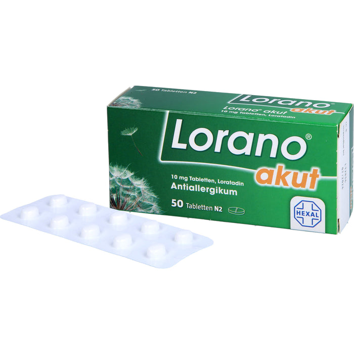 Lorano akut Tabletten, 50 pcs. Tablets