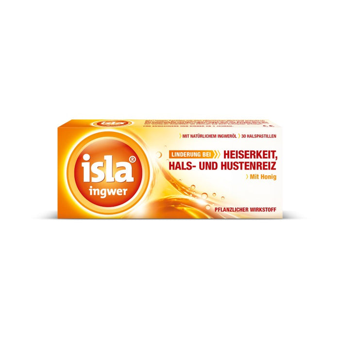 isla ingwer Halspastillen, 30 pc Pastilles