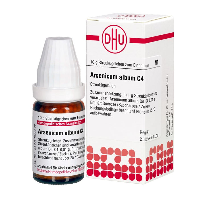 DHU Arsenicum album C4 Streukügelchen, 10 g Globuli