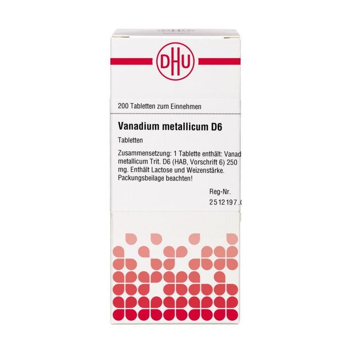 DHU Vanadium metallicum D 6 Tabletten, 200 St. Tabletten