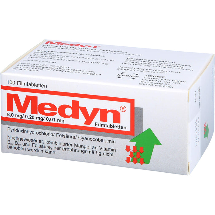 Medyn 8,0 mg/0,20 mg/0,01 mg, Filmtabletten, 100 pcs. Tablets