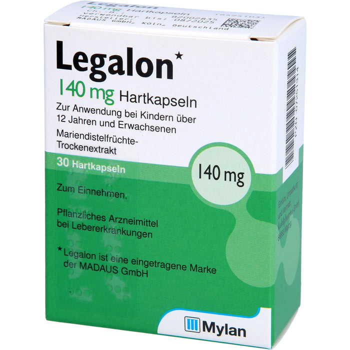 Legalon 140 kohlpharma Hartkapseln, 30 pcs. Capsules